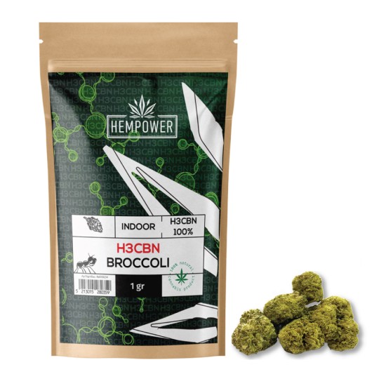 Hempower Ανθός Κάνναβης Broccoli 100% H3CBN 1G, (1+1 δώρο)