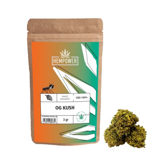 Hempower Ανθός Κάνναβης Og Kush CBD 100% 3G