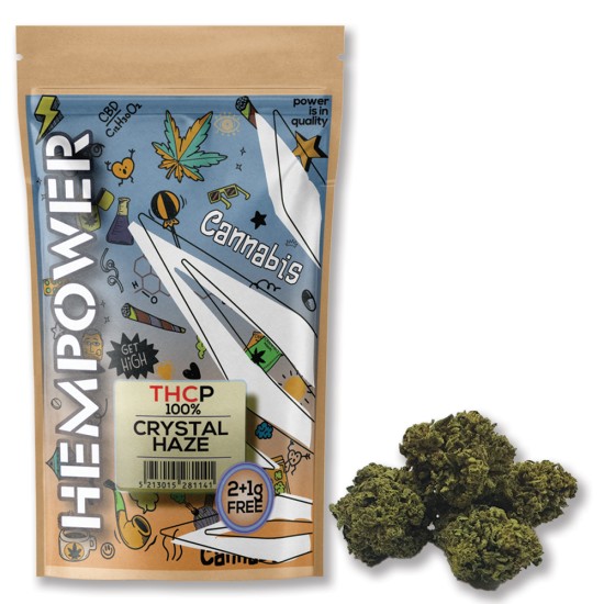 Hempower Flower Hemp "Crystal Haze" 100% THCP, 3gr