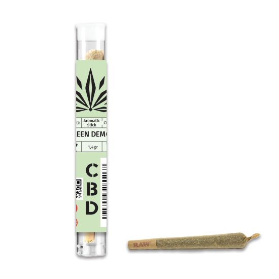 Hempower Aromatic Stick Green Demon 100% CBD 1pc, tube (1+1 δώρο)