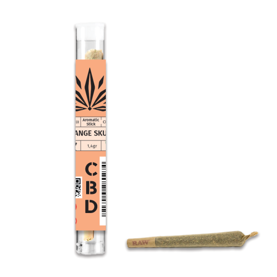 Hempower Aromatic Stick Orange Skunk 100% CBD 1pc, tube (1+1 δώρο)