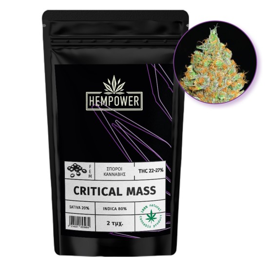 Hempower Seeds  fem. Critical Mass 2τμχ