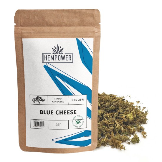 Hempower Τρίμμα Ανθού Κάνναβης Blue Cheese 100%  CBD 5G, (1+1 δώρο)