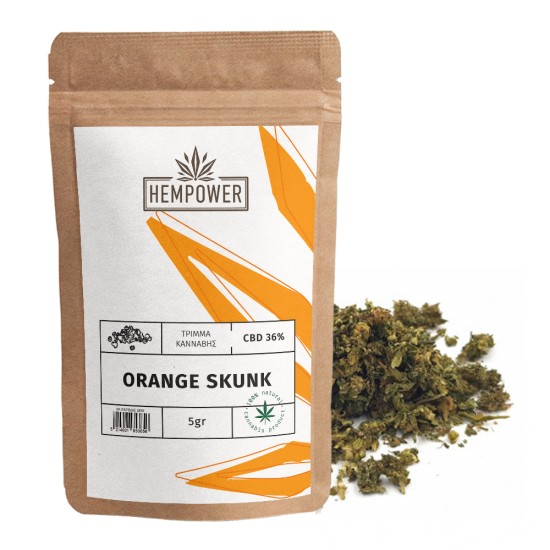 Hempower Τρίμμα Ανθού Κάνναβης Orange Skunk 36% CBD 5G, (1+1 δώρο)